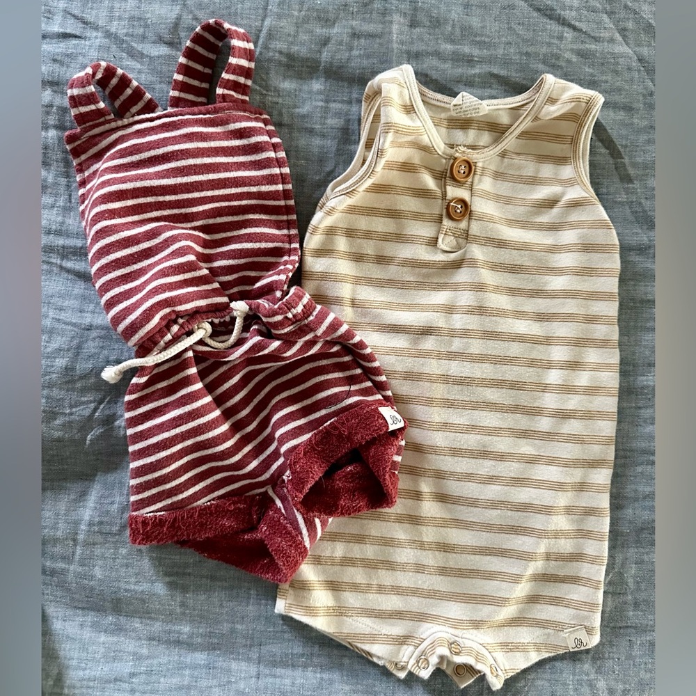 Lulu + Roo / Little Road Co. 12-24mo rompers. Bundle.